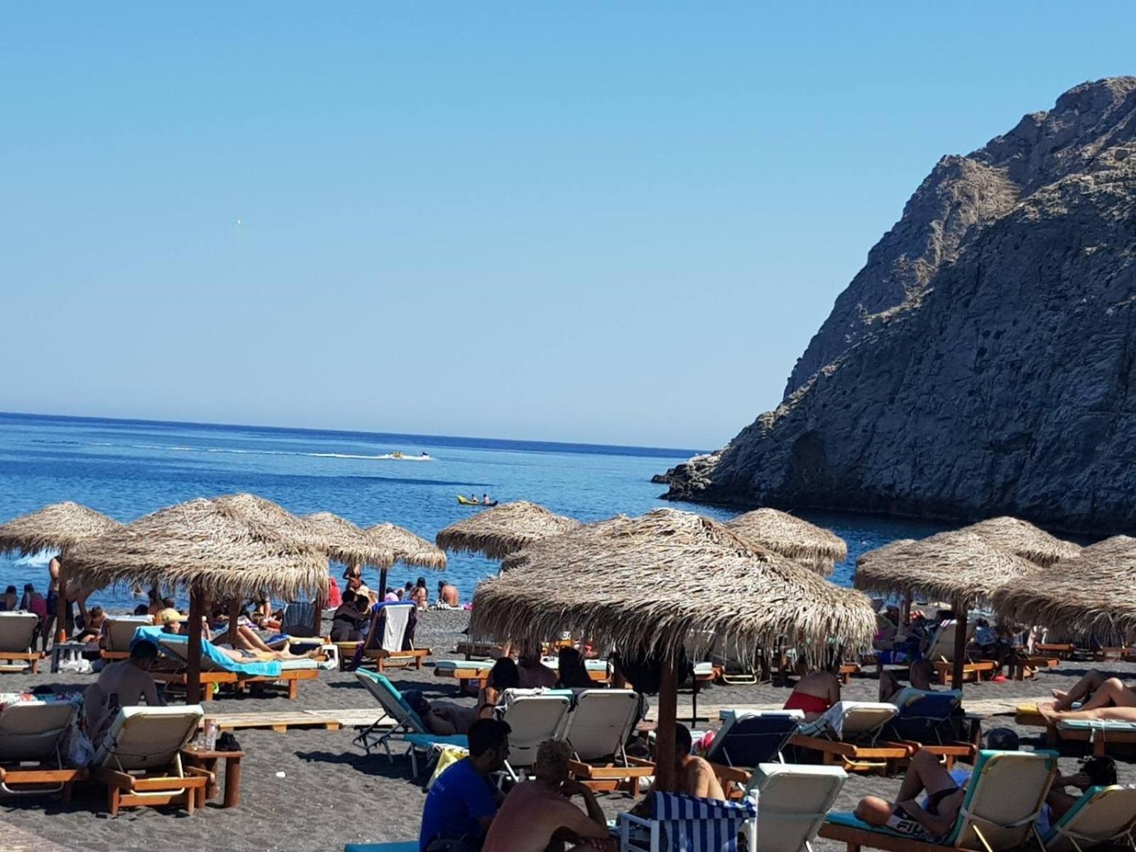 Rodothea And Adams On The Beach, Santorini Monólithosz Kültér fotó